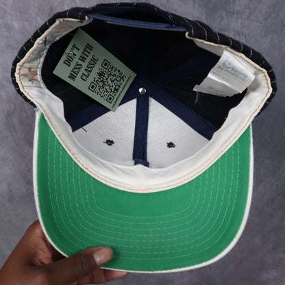90s Navy Pinstripe New York Yankees Sports Specialties Snapback Hat 5561