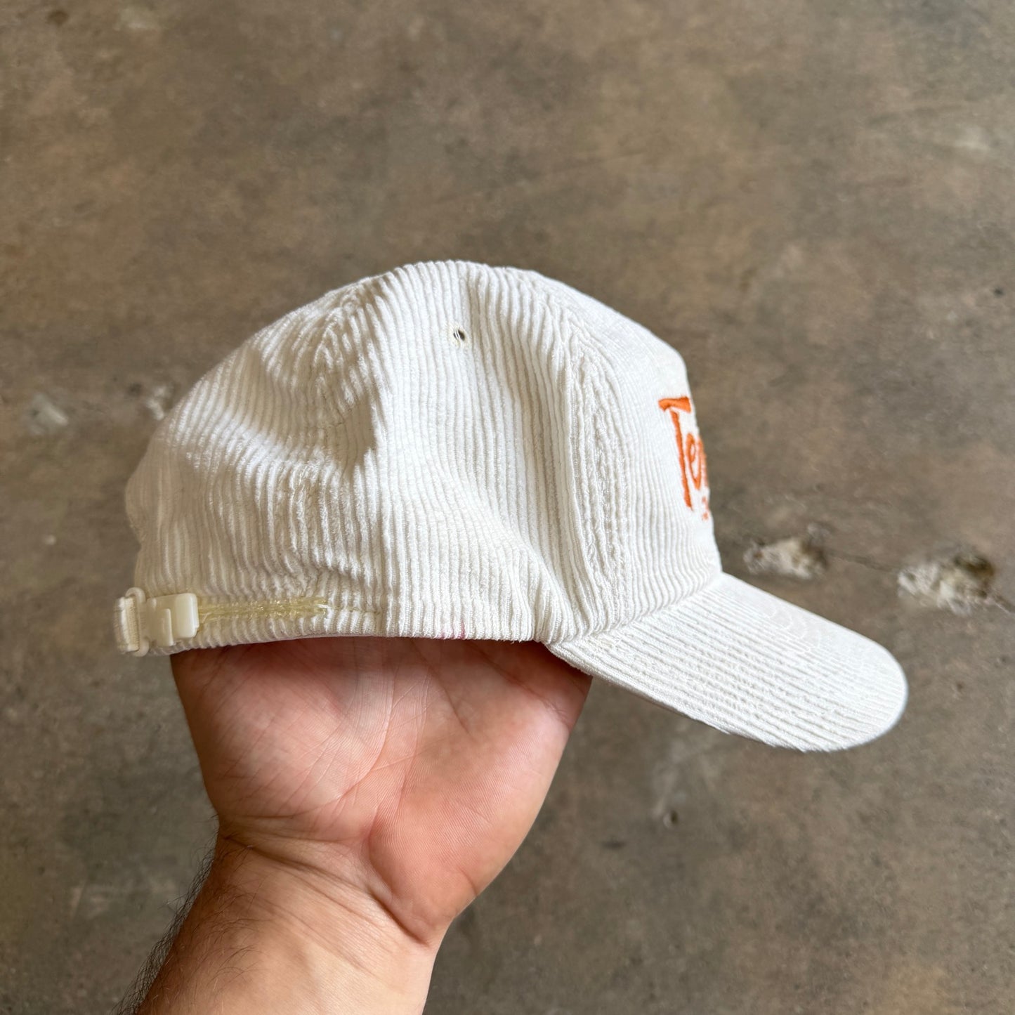 90s White Texas Longhorns Corduroy Hat 5770