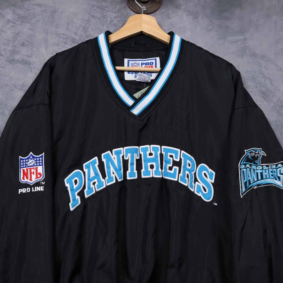 90s Black Carolina Panthers Starter Pullover 6521