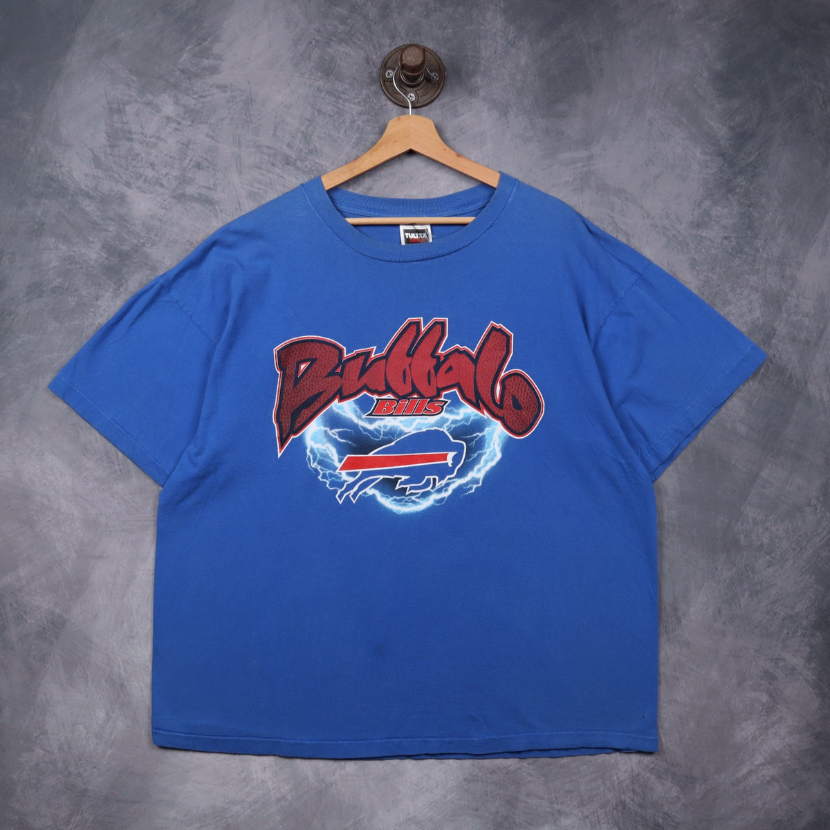90s Blue Buffalo Bills Lightning Shirt 6576