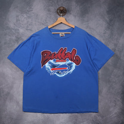 90s Blue Buffalo Bills Lightning Shirt 6576