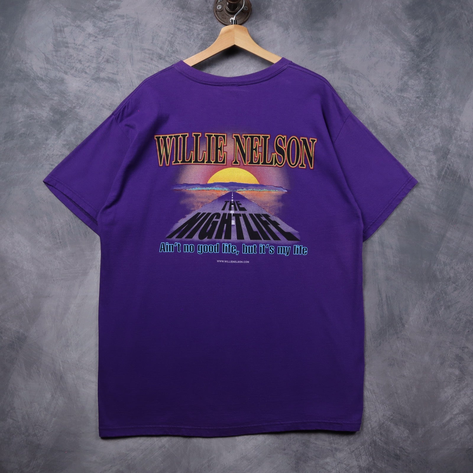 2000 Purple Willie Nelson 4th of July Austin Texas Shirt 5451