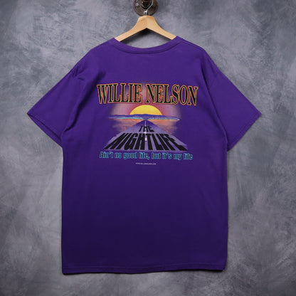 2000 Purple Willie Nelson 4th of July Austin Texas Shirt 5451