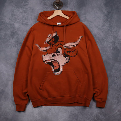 00s Burnt Orange Texas Longhorns Hoodie 5678