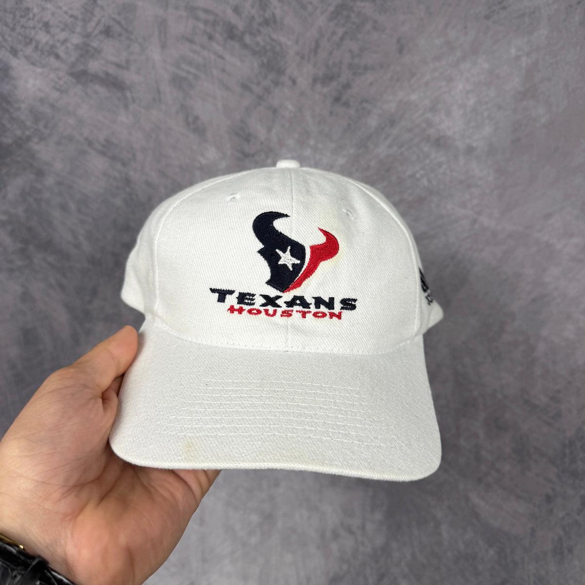 Early 00s White Houston Texans Adidas Hat 6874