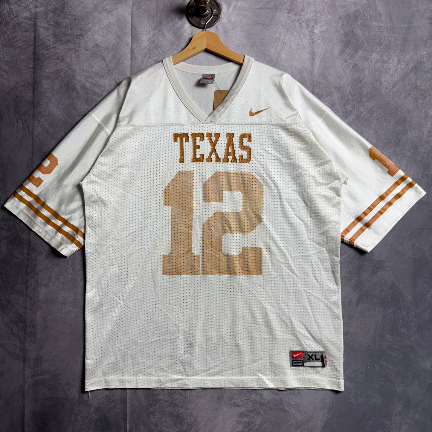 00s White Texas Longhorns Colt McCoy Nike #12 Football Jersey 4617