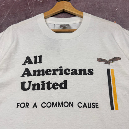 90s White All Americans United Shirt 3644