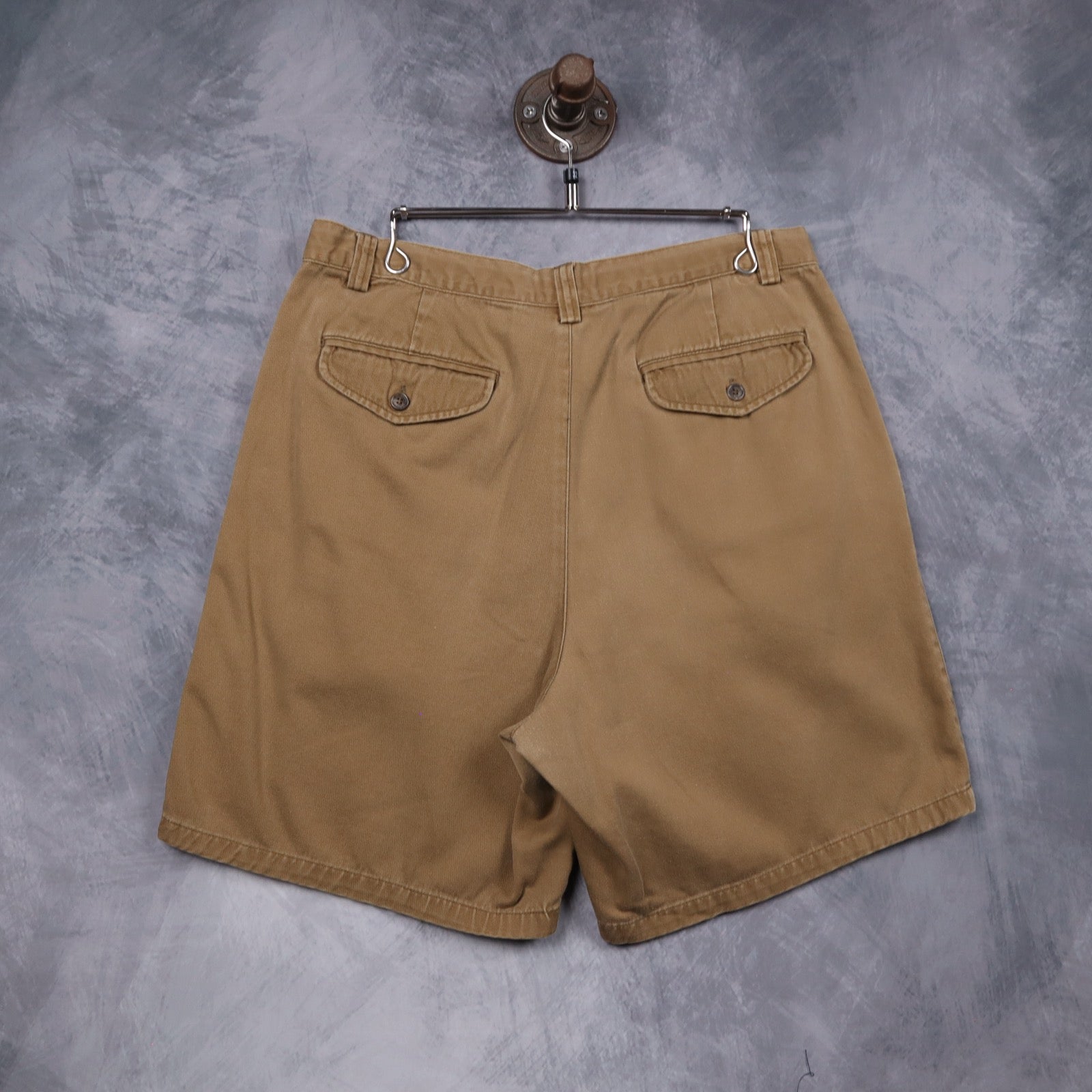 90s Tan Gap Pleated Chino Shorts 5179