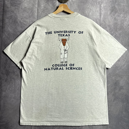 90s Grey Texas Longhorns College Of Natural Sciences Shirt 4488