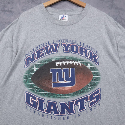 90s Grey New York Giants Shirt 6729