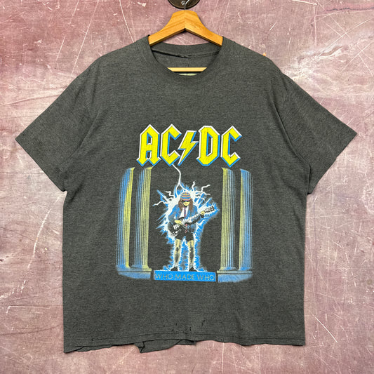 80s ACDC Who Made Who Tour Shirt 3808