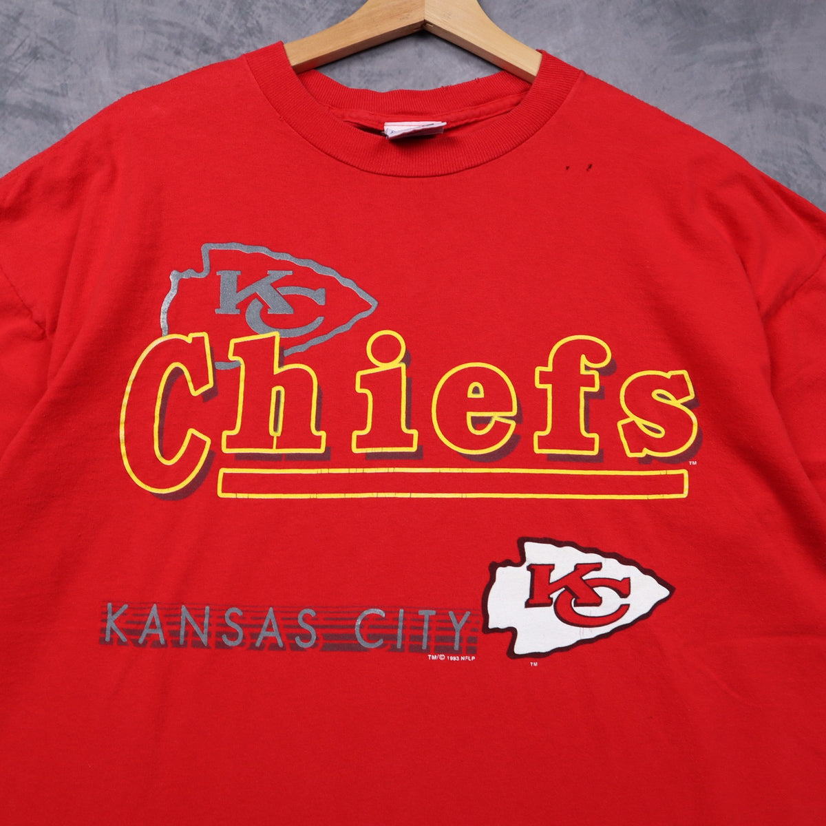 1993 Red Kansas City Chiefs Shirt 6564