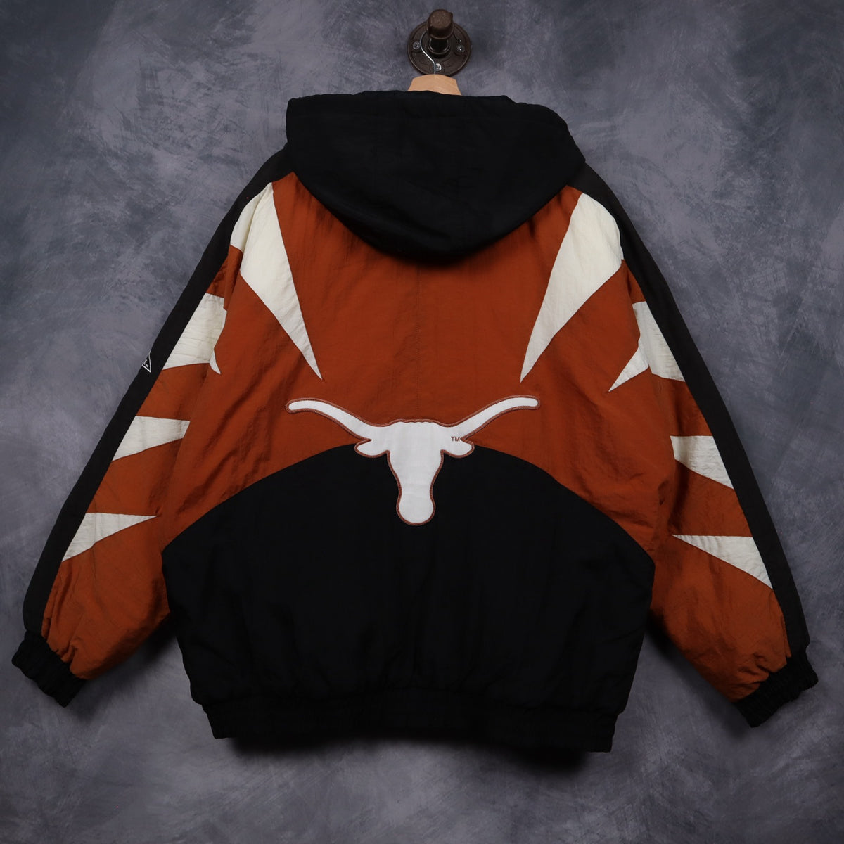 90s Burnt Orange Texas Longhorns Apex One Pullover Jacket 5919