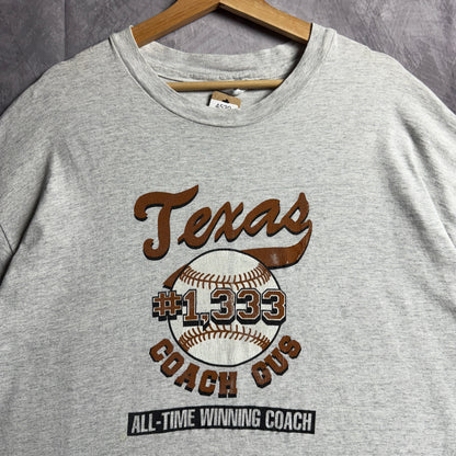 1994 Grey Texas Longhorns Baseball Coach Gus Shirt 4539
