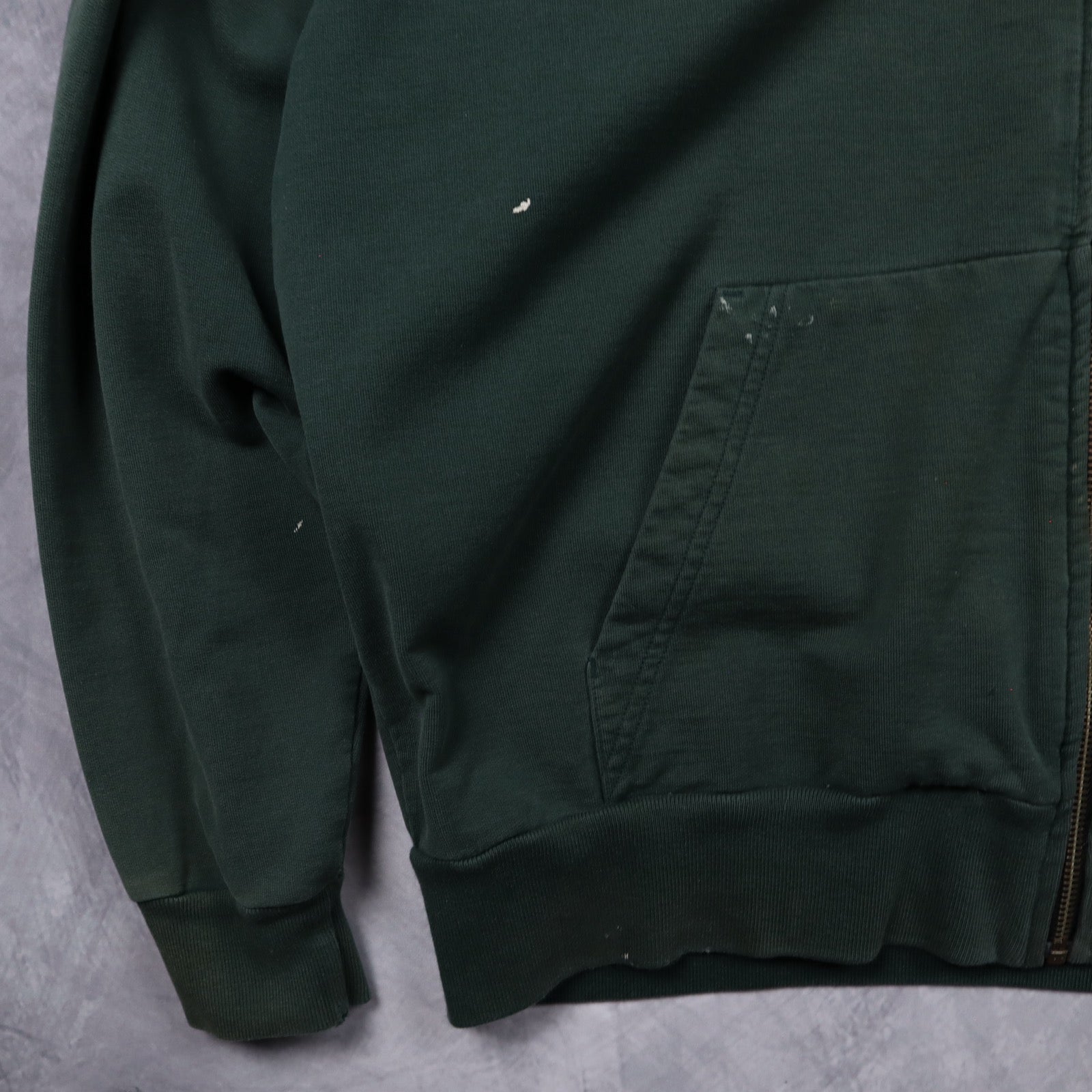 Early 2000s Dark Green Polo Ralph Lauren Zip Up Hoodie 4698