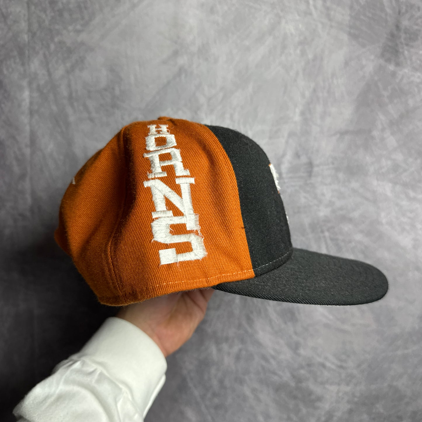 90s Texas Longhorns Hook em Horns Snapback Hat 4635