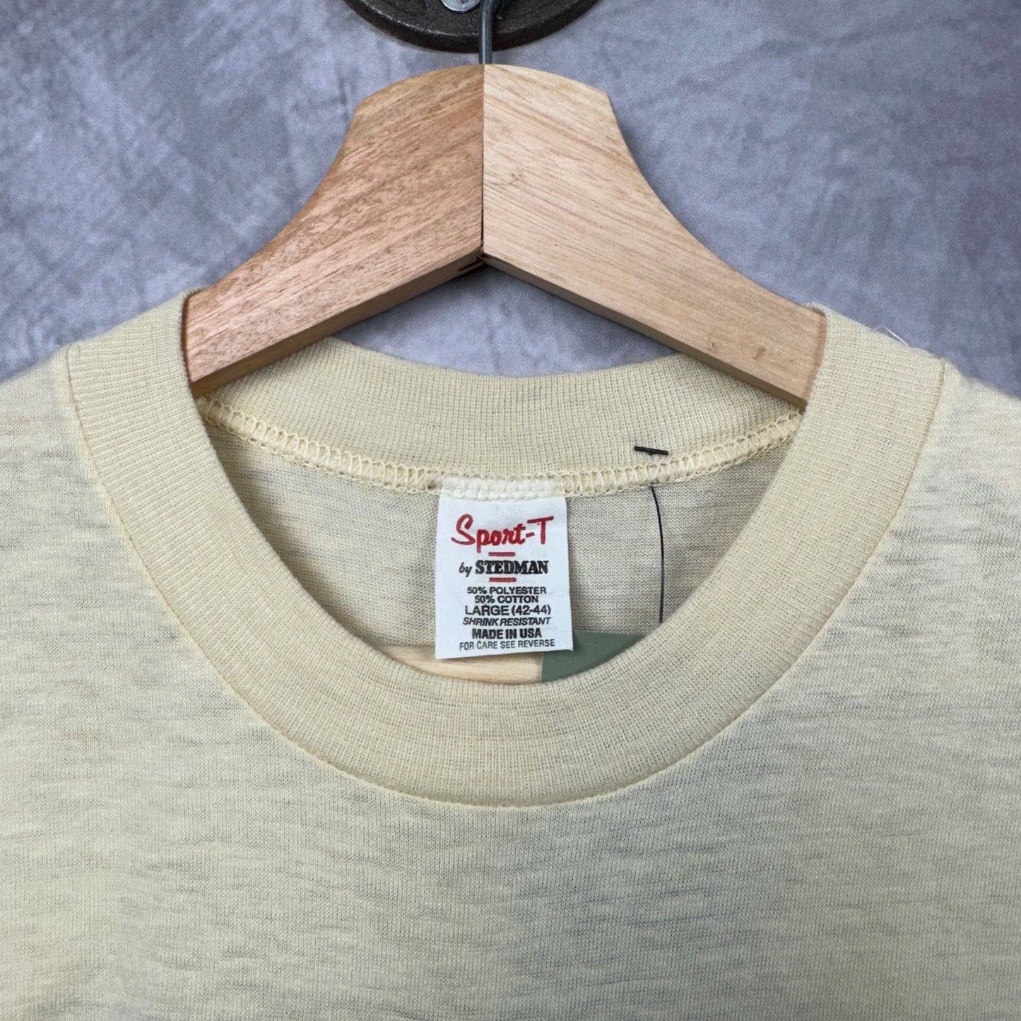 70s Tan Turtle Wax Race Team Pit Crew Shirt 3982