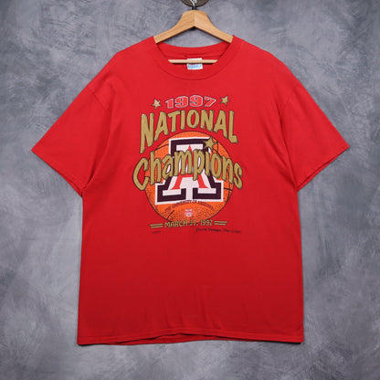 1997 Red University of Arizona Basketball National Champions Shirt 5164