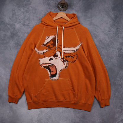90s Orange Texas Longhorns Hoodie 5681