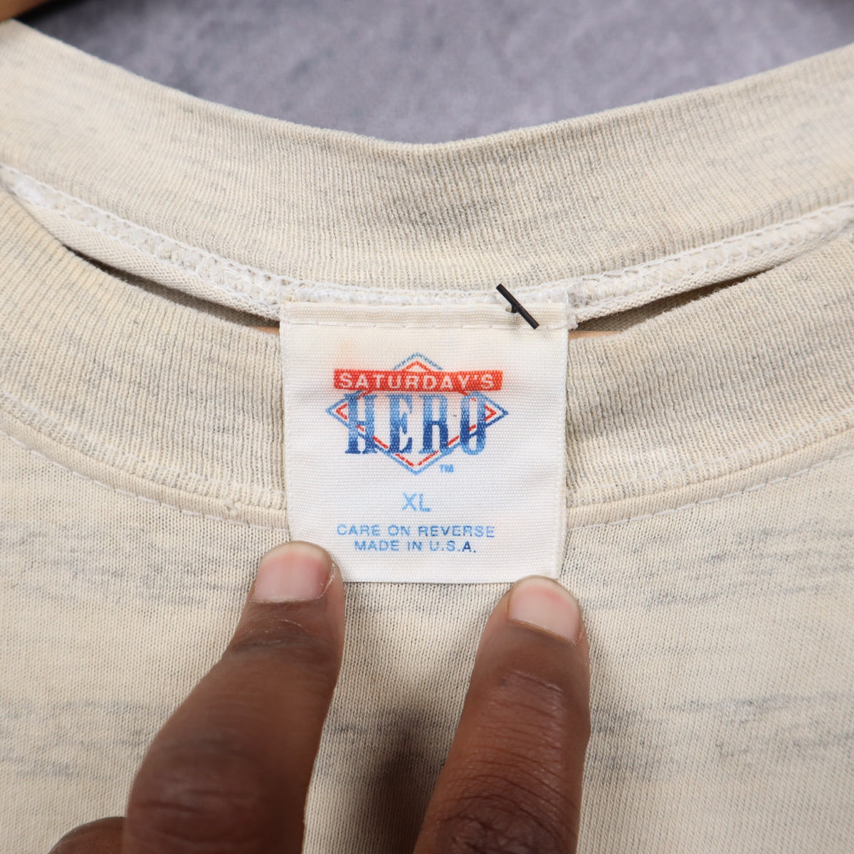 1993 Cream Buffalo Bills Striped Shirt 6704