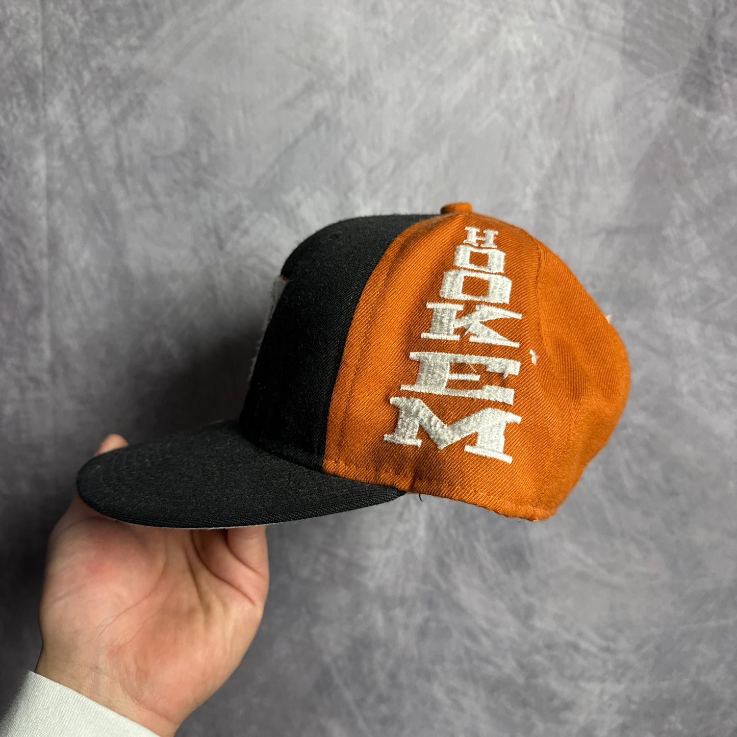 90s Texas Longhorns Hook em Horns Snapback Hat 4635