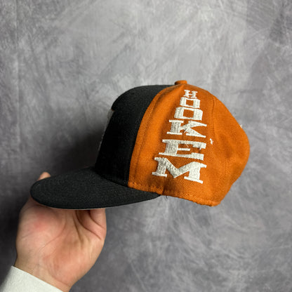 90s Texas Longhorns Hook em Horns Snapback Hat 4635