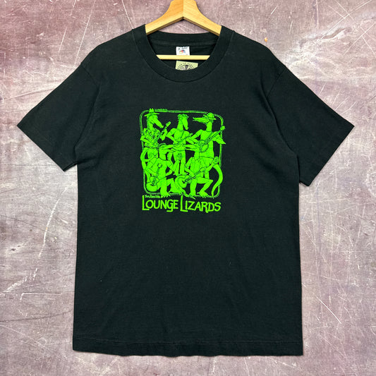 90s Black Austin Lounge Lizards Shirt 3650