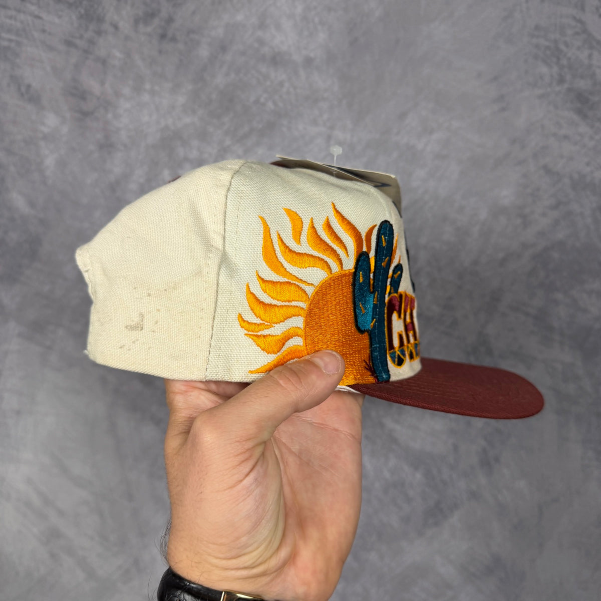 1996 Cream Dallas Cowboys Super Bowl XXX Champions Logo Athletic Snapback Hat 6832