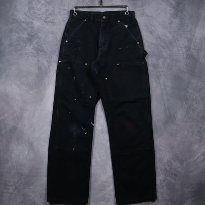 00s Black Carhartt Double Knee Carpenter Work Pants 5088