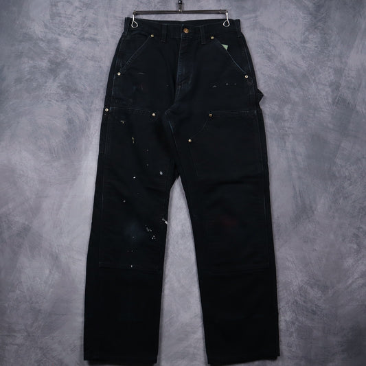 00s Black Carhartt Double Knee Carpenter Work Pants 5088
