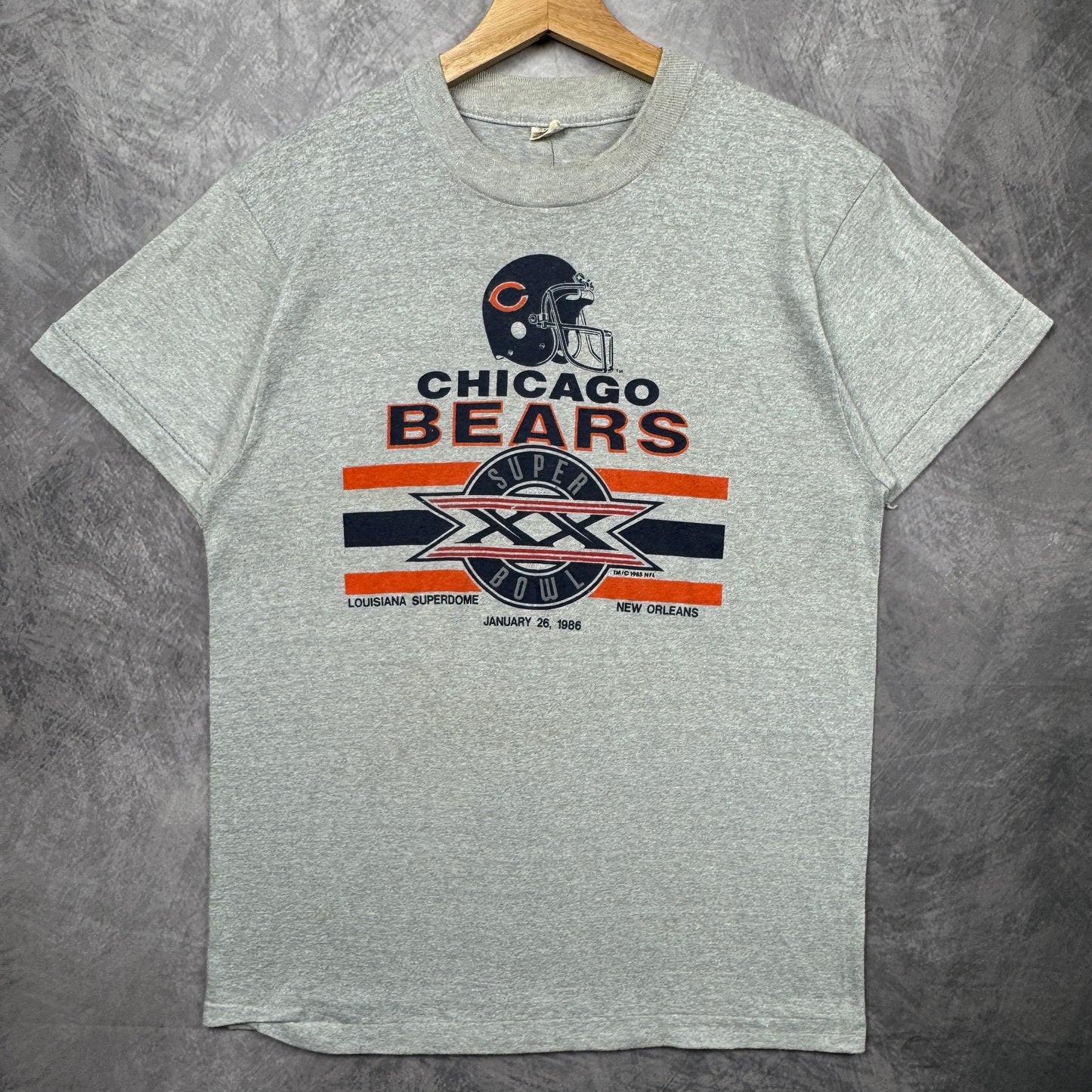 1985 Grey Chicago Bears Shirt 4162