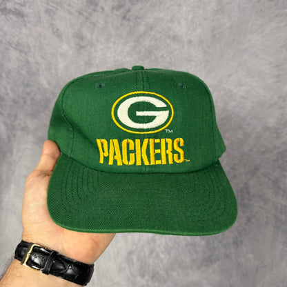 90s Green Green Bay Packers Snapback Hat 6801