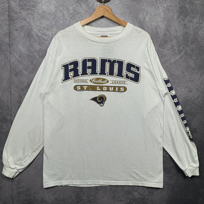 2000 White St. Louis Rams Longsleeve Shirt 4151
