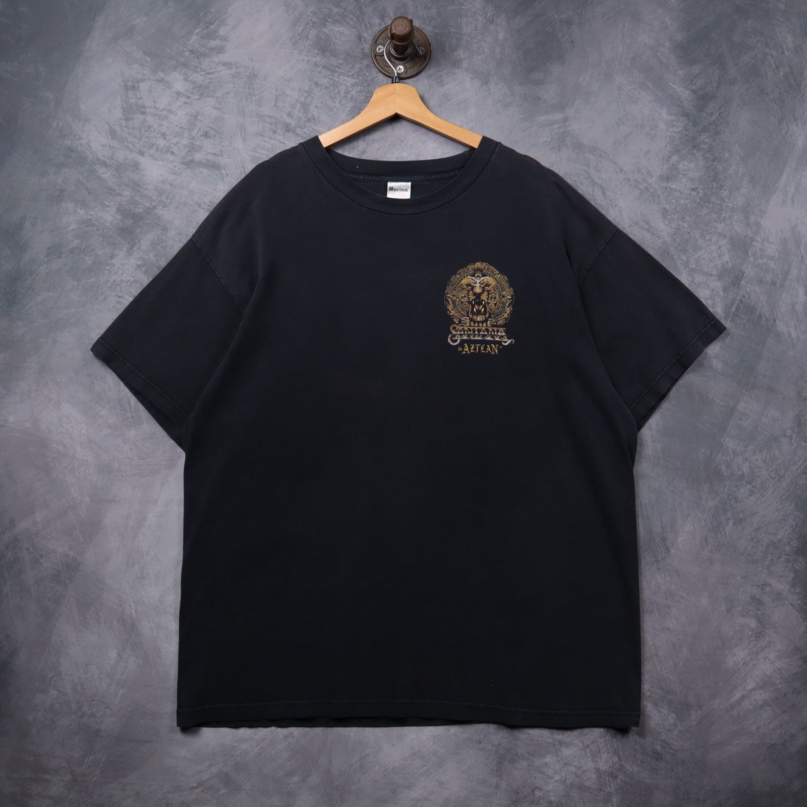 Early 2000s Black Santana de Aztlan Music From The Heart Shirt 5367