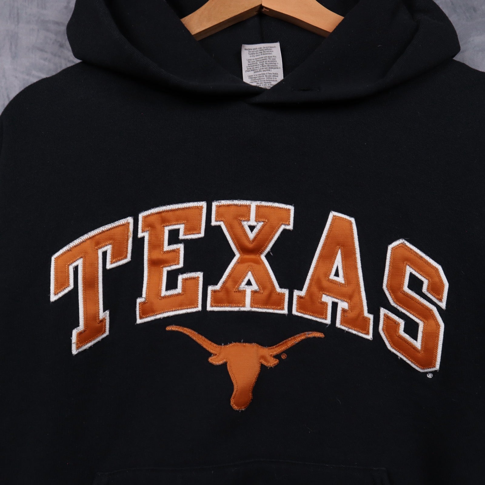 00s Black Texas Longhorns Hoodie 5628