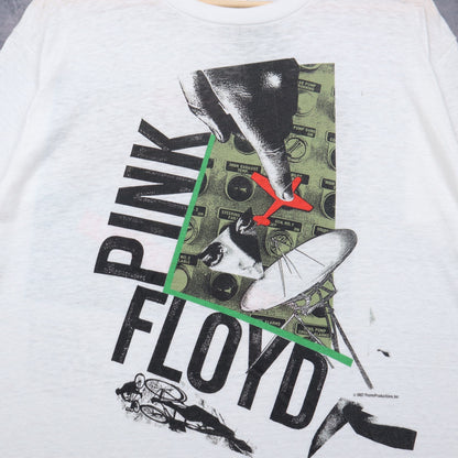 1987 White Pink Floyd Momentary Lapse of Reason World Tour Shirt 4936