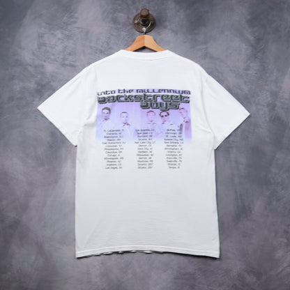 1999 White Backstreet Boys Millennium Tour Shirt 5442