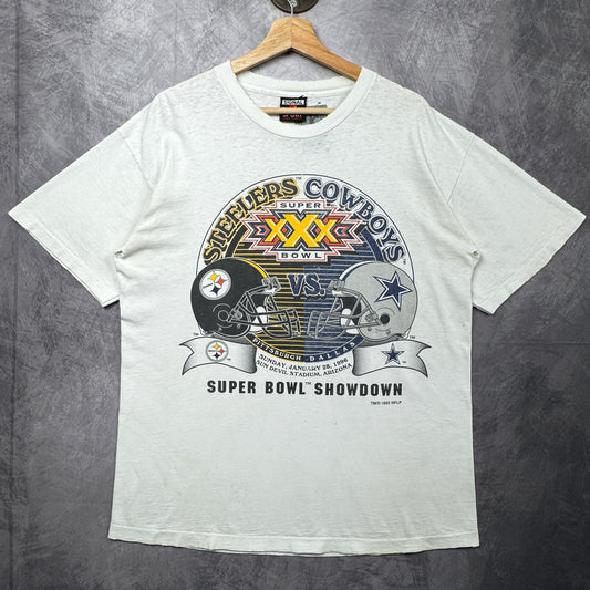 1995 White Super Bowl XXX Shirt 4232