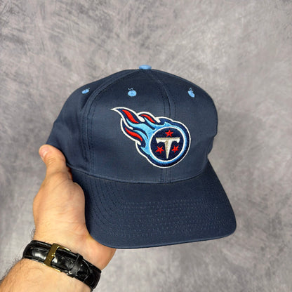 90s Navy Blue Tennessee Titans Logo Athletic Snapback Hat 6870