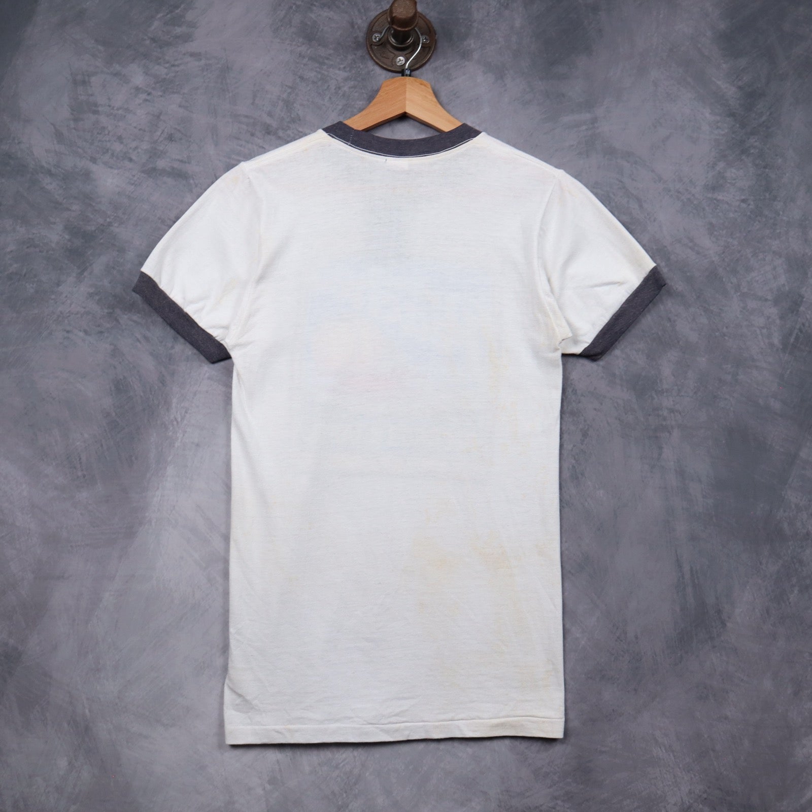 70s White Peaches Records & Tapes Ringer Shirt 5150