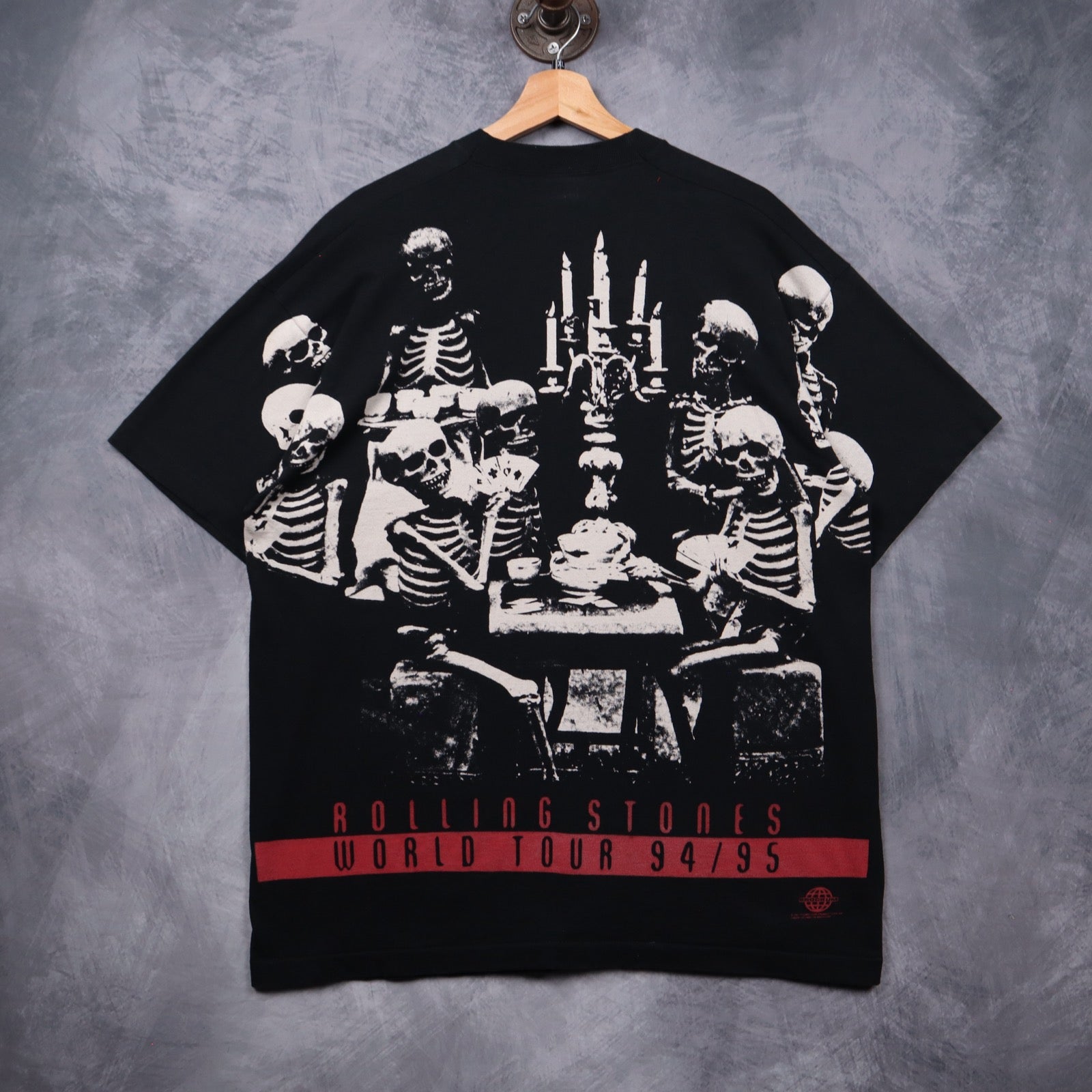 1994 Black Rolling Stones Voodoo Lounge World Tour Shirt 5583