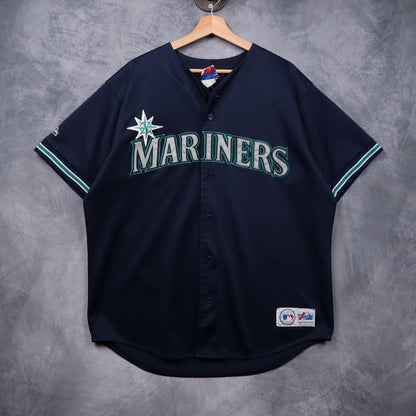 90s Navy Seattle Mariners Majestic Jersey 5610