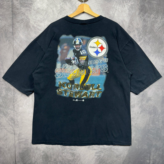 1997 Black Pittsburgh Steelers Kordell Stewart Shirt 4212