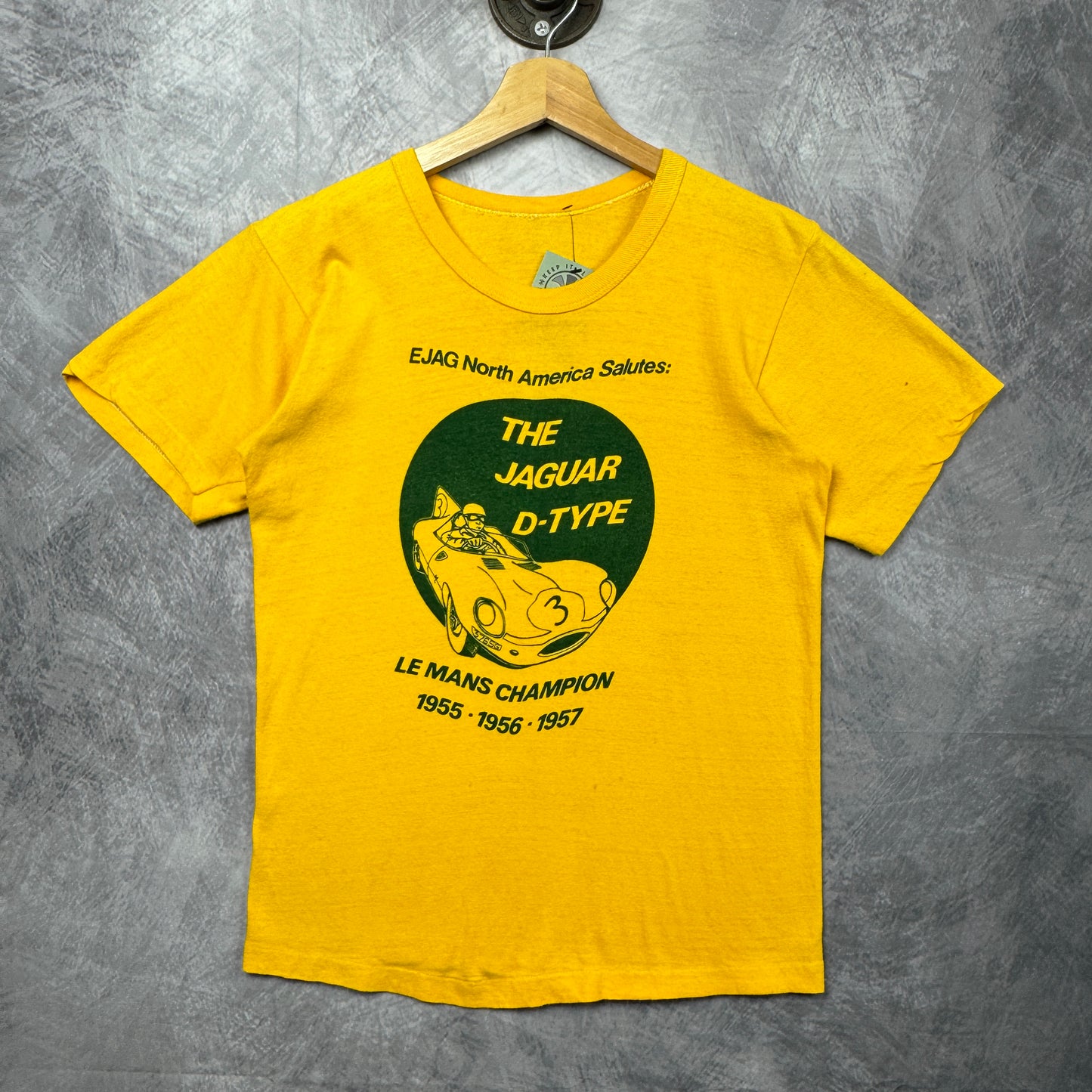 60s Yellow Jaguar D-Type Le Mans Shirt 3973