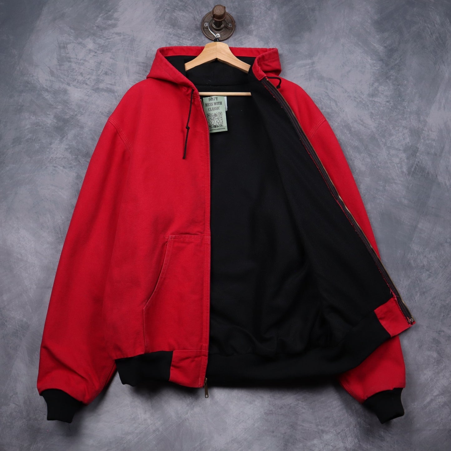 Y2K Red Carhartt Active Hooded Jacket 4799