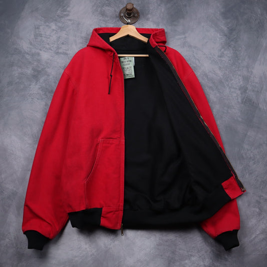 Y2K Red Carhartt Active Hooded Jacket 4799