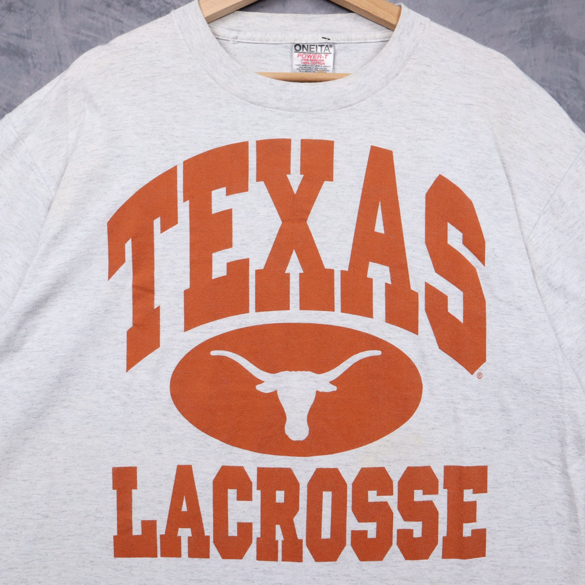 90s Grey Texas Longhorns Lacrosse Shirt 5823