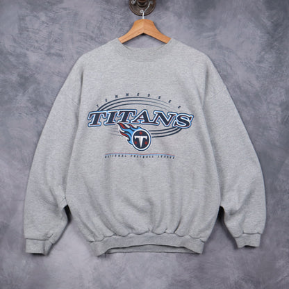 90s Grey Tennessee Titans Crewneck Sweatshirt 6444
