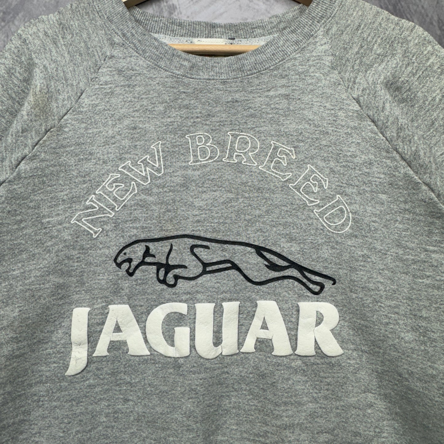 90s Grey New Breed Jaguar Crewneck Sweatshirt 3985