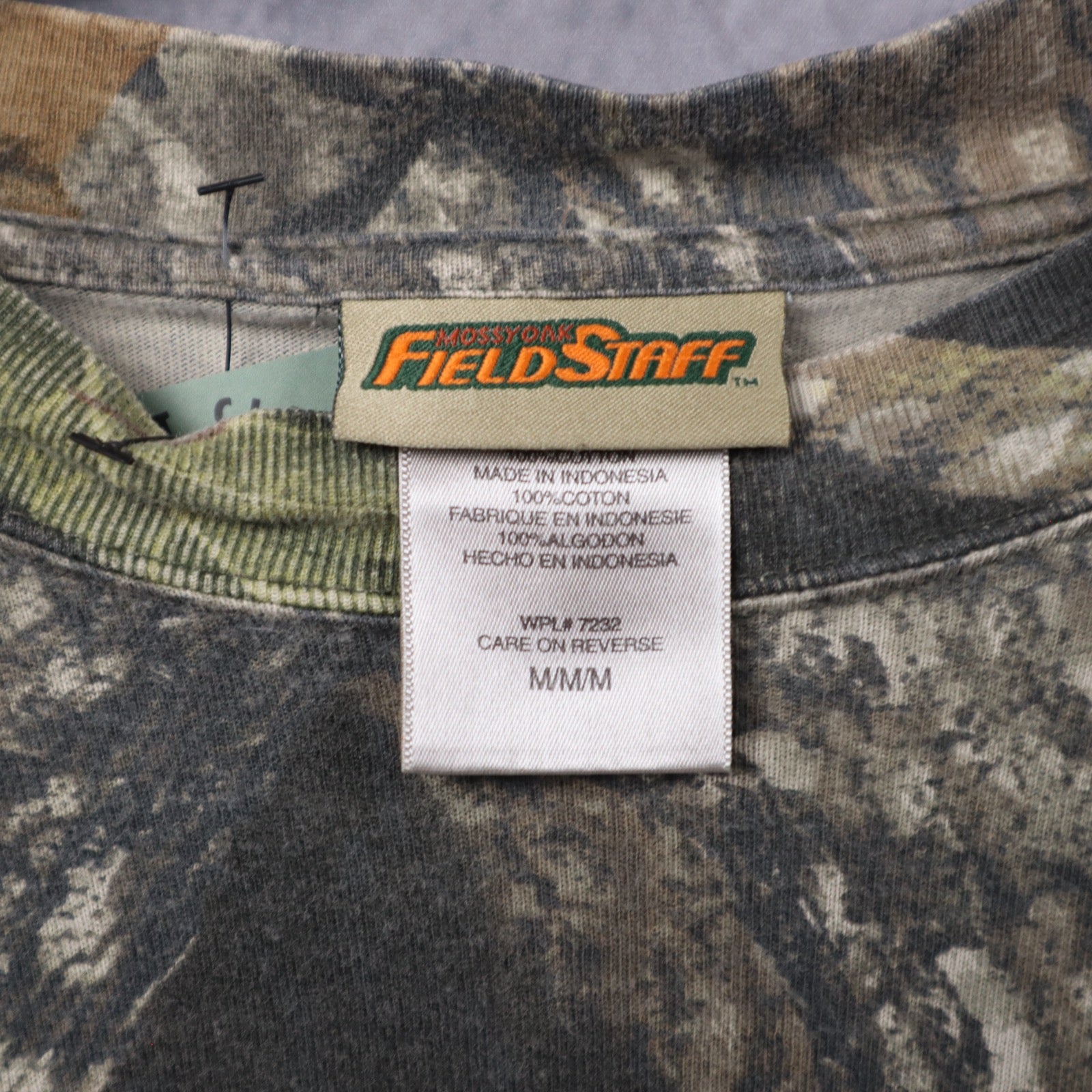 90s Mossy Oak Field Staff Realtree Camo Pocket Long Sleeve Shirt 5414